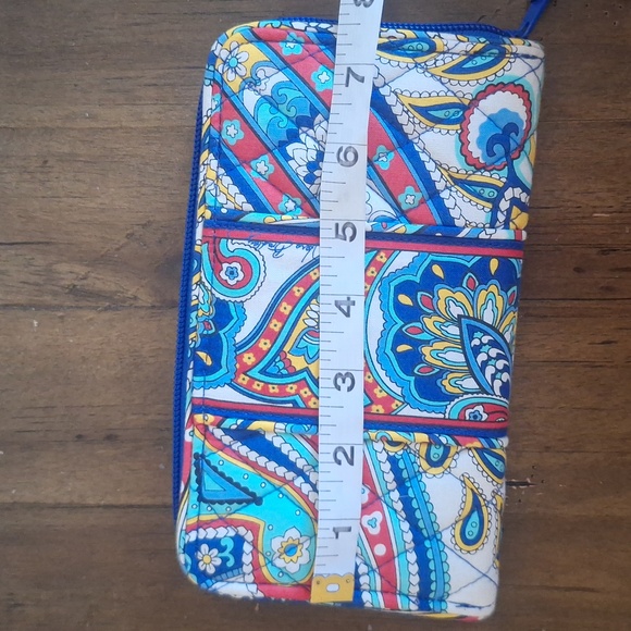 Vera Bradley 🌊Marina Paisley Barbara Frame Quilted Bag and Wallet Set - Picture 11 of 11